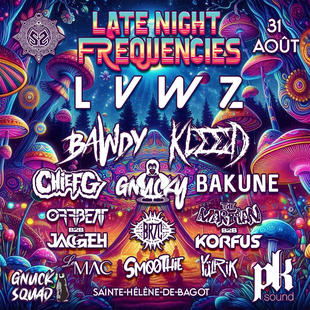 Flyer Late Night Frequencies 2024