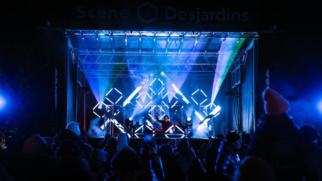 Festival Feu et Glace 2026 stage GnuckSquad crowd